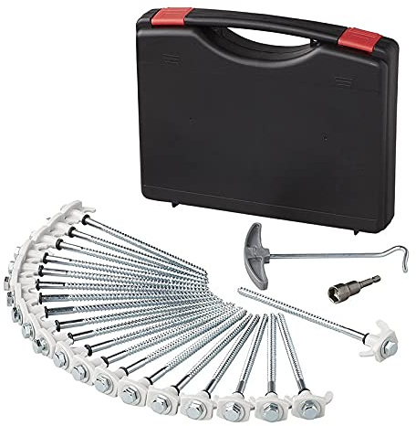 APT Schraubheringe Heringset Zeltheringe Zelthaken Set 20 st