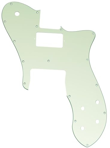 Musiclily Pro 16 Löcher Single H Gitarren Schlagbrett Pickguard für USA/Mexico Fender 72 Tele Custom Style E-Gitarre, 3-lagig Mint Green
