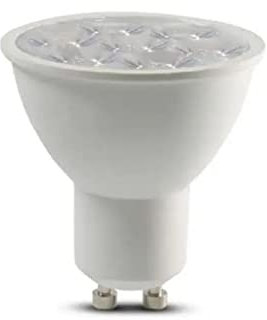V-TAC Lampadina LED GU10 con Chip Samsung - 6W (Equivalenti a 60W) 445 Lumen - Faretto Led GU10 per Massima Efficienza e Risparmio Energetico - Lampadine 3000K Luce Bianca Calda
