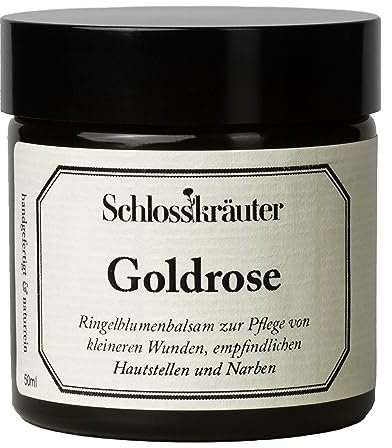 Goldrose Ringelblumensalbe mit Propolis, Sheabutter & Bienenwachs 50ml | Natürliche Ringelblumencreme & Narbencreme | Reichhaltige Calendula Creme ohne Zusatzstoffe