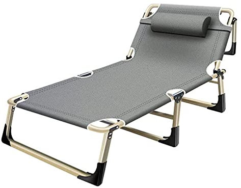 INPETS Sonnenliegen, zusammenklappbar, ohne Liegestühle, Übergröße, XL, für Garten, Outdoor, Terrasse, leichte Betten, Liegen mit 4 verstellbaren Rückenlehnen und Kopfstütze