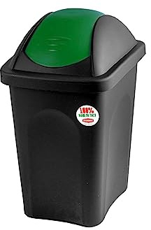 La zappa Cubo de basura Multipat con tapa basculante (60 l – 39 x 39 x 68 cm, verde)