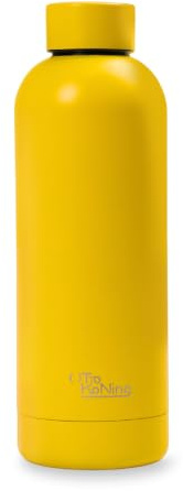 OTTO KONING Water Bottle 500ml Insulated Stainless Steel Flask | Double-wall vacuum insulation, leak-proof screw lid, BPA-free 18/8 steel, ideal for gym, office and travel