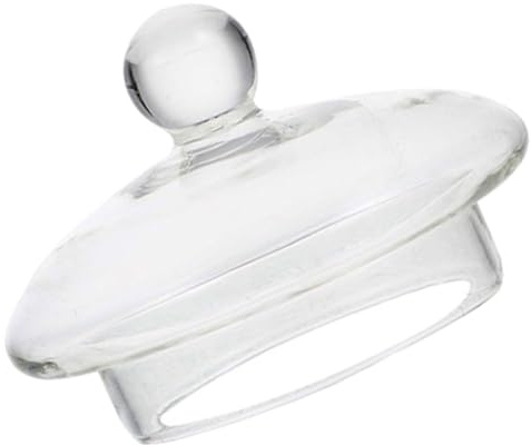 Ciieeo Glass Teapot Lid Replacement 3 Inch Heat-Resistant Transparent Cover Smooth Edges for 20Oz Glass Tea Kettle Accessories Ideal for Home Party Camping