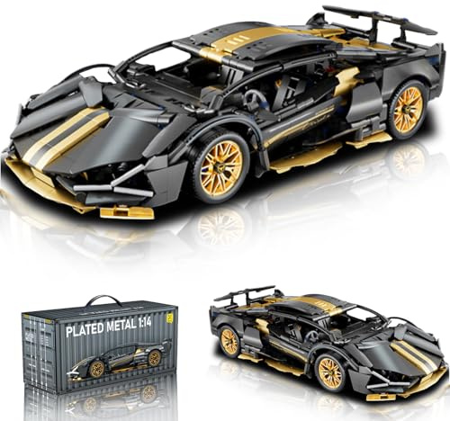 Minxtech Supersportwagen Bausteine Sets, 918 Teile Technik Sportwagen Modell Bauset Auto Modellbausatz, 1:14 Rennwagen Modell Bausteine Bausatz, Kompatibel mit Mainstream Marken