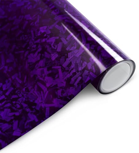Arespark Forged Carbon Folie, Lila Autofolie, 150 X 30cm, Selbstklebend Autofolie aus Vinyl, Auto Schutz Carbon Folie