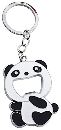 Tragbarer Hand-Bier-Weinflaschenöffner, hochwertige Zinklegierung für Schlüssel, Cartoon, Panda, Flaschenöffner, Korkenzieher, Schlüsselanhänger, Flügel-Korkenzieher, Weinöffner