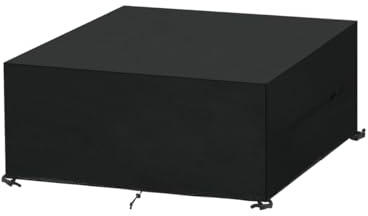 SanGlory Gartenmöbel Abdeckhaube Wasserdicht Abdeckung für Gartenmöbel Winterfest Oxford Gewebe Gartenmöbel Abdeckplane Schutzhülle für Gartentisch Sitzgruppe Sitzgarnituren, Anti-UV, 130x80x70cm
