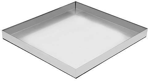 Upgraded 32 x 30×2.5 304 Stainless Steel Washing Machine Drip Pan,Heavy Duty Washer Drip Tray with Anti-slip Bottom Pad-Free with this Multi-Purpose Washer Drip Pan