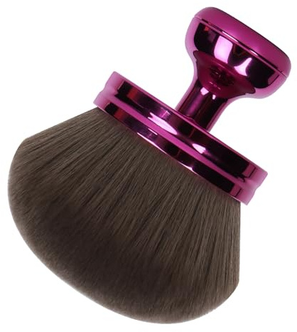 Extra Large Body Makeup Brush For Self Tanner,Makeup Brush For Self Tanner Face Leg,Self Tan Back Applicator,3.2in Sphere Kabuki Brush For Bronzers Blend Self Tanning with Drawstring Bag Purple Vegan