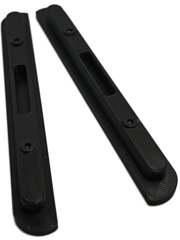 Paneles Laterales para Switch 2, Cubierta Protectora de contactos Laterales, Protectores contra arañazos, Protectores de Goma, Cubierta para el Punto de conexión del Mango para Switch 2 (Negro)