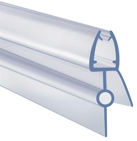 ARVO Shower Screen Seal Strip for 4–6 mm Glass | Covers Gaps Up to 22 mm | 90 cm Transparent Shower Door Seal Strip Replacement – Watertight for Straight Glass Doors