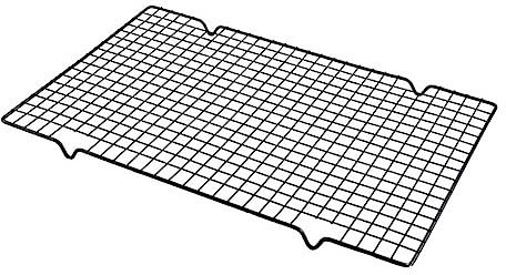 Yardenfun Rejilla de Barbacoa de Hierro para Asar y Enfriar Rejilla Antiadherente para Hornear Pasteles y Galletas Accesorio para Asados y Repostería al Aire