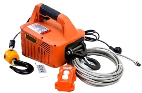 AYJYZHIAG Treuil électrique portatif de 500 kg de Charge Palan de Traction Manuel/à télécommande/à Commande par Fil Palan électrique 220/110 Outil de Levage(220)