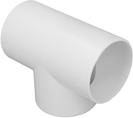 Conector de conducto de 3 vías en forma de T, instalación de tubería redonda, PVC resistente, adaptador de manguera de 3 agujeros, divisor para ventiladores de escape, cubiertas (4 pulgadas)