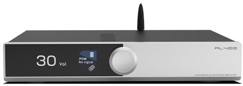 SMSL AL400 DAC, effektförstärkare, Phono effektförstärkare, TPA3255 Amp CS43131 chip, 4-stegs lågpass/5 filterlägen kompatibla med MM/MC Phono-patroner full MQA DAC-support DSD Professional EQ/eARC