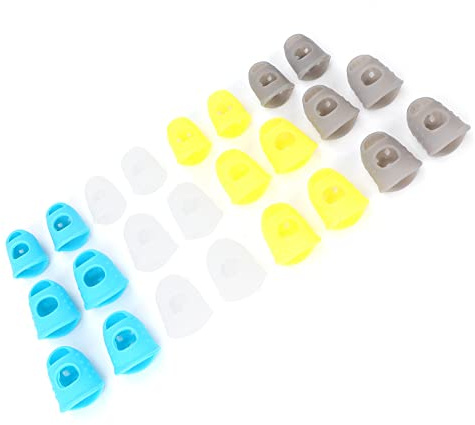 Naroote Coperture Protettive per Dita per Chitarra Riutilizzabili Multifunzionali in Silicone per Punte delle Dita per Documenti, 24 Pezzi per Forniture per Ufficio