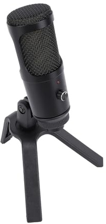 KIMISS Microfono USB Dinamico per PC per Videogiochi e Streaming - Microfono da Gioco USB per PC per Podcast Video Streaming a Condensatore con Disattivazione Rapida 'audio Supporto Antiurto