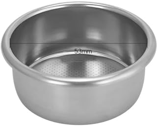 Cesta De Filtro De Café Individual De 54 Mm, Compatible Con Breville, Portafiltro De Salvia, Herramientas De Barista De Acero Inoxidable, Accesorios For Máquina De Café Expreso(54mm 2-cups)