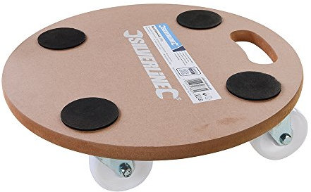 Silverline 739663 Piattaforma Rotonda con Ruote girevoli, Multicolore, 250 kg