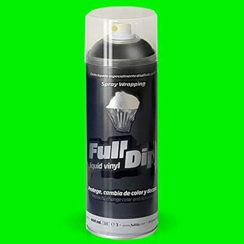 AutoFullCar - VINILE LIQUIDO FULL DIP VERDE FLUOR - Formato Spray 400 ml.