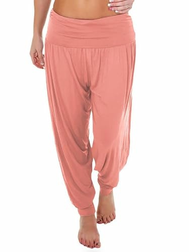 R&N FASHIONS Damer plusstorlek harembyxor dam full längd stretch vardagsbyxor