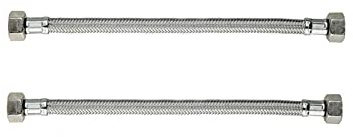 Coppia tubo flessibile 30cm tubi acqua calda e fredda caldaia 1/2x1/2 DG0-170