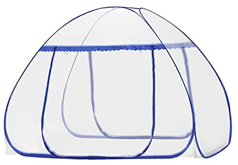 LIHAO Moskitonetz Pop Up Moskitozelt Faltbares Engmaschiges Mückennetz Reise-moskitonetz Doppelbett feinmaschiges Mückennetz für Reise und Zuhause (200 * 180cm)