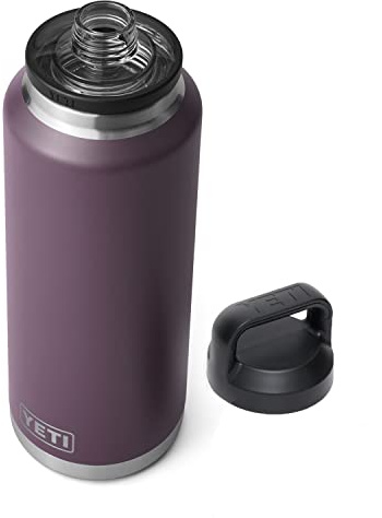 YETI Rambler 46 oz Bottle, Vacuum Insulated, Stainless Steel with Chug Cap, Nordic Purple