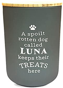 History & Heraldry Personalised Dog Treat Jar - Luna