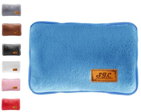 Bouillotte électrique avec doublure en peluche douce ; 500 W ; Chauffe-mains et chauffe-pieds ; idéal pour réduire les douleurs musculaires, dorsales et menstruelles