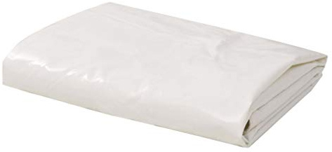 Homgoday Telone 650 g/m² 3 x 4 m Bianco, Telone Impermeabile per Esterno, Telone Campeggio Antipioggia,Teloni Tela con Rivestimento in PVC Telo con Occhielli per Lettino Pavimento Spiaggia
