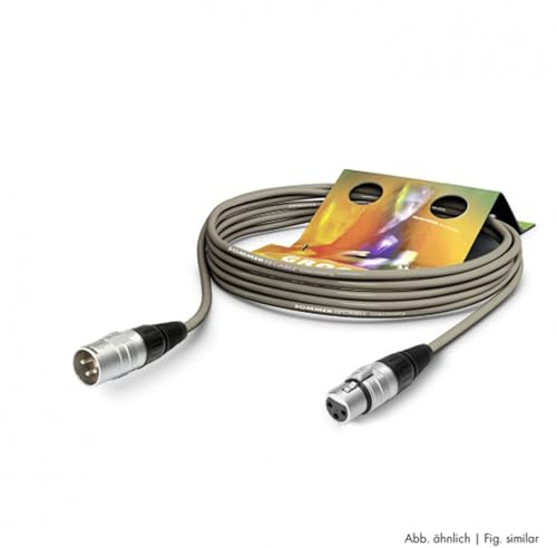 Sommer Microphone Kabel Stage 22 Highflex, 2 x 0,22 mm² | XLR/XLR, HICON | 1,50m | Grey Brand