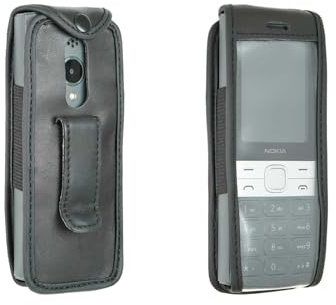 caseroxx Ledertasche für Nokia 150 (2023) | Hochwertige Tasche mit Gürtelclip zum sicheren Tragen am Gürtel, aus Echtleder
