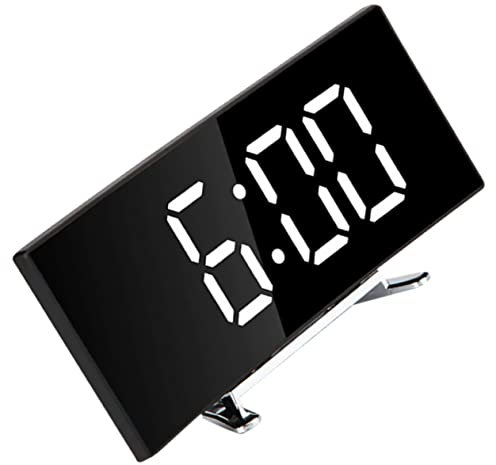 MAGICLULU Spiegel Wecker Digitaluhr Digitaler Wecker Für Kinder Online-wecker Modische Uhr Tischwecker Uhr Zu Wecken Intelligente Uhr Elektronische Heimuhr Uhren Haushalt Büro Spiegeluhr Abs