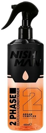 NISHMAN 2 Phase Conditioner - Argan Complex 400ml - Perfect Hydration and Styling for All Hair Types - Care, Shine, and Detangling in One