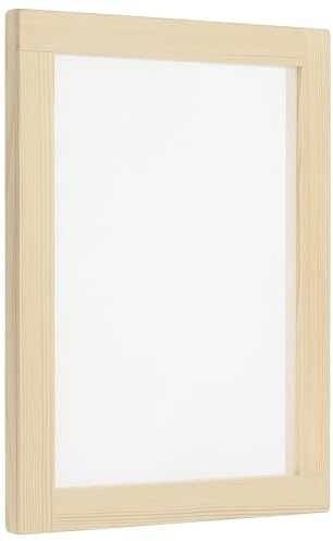 PATIKIL 9.8x7.8 Holz-Papiersieb, Papierherstellungsrahmen Papierherstellungssieb für DIY-Papierhandwerk Trockenblumenhandwerk, Naturfarbe