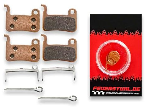2 Sets Bremsbeläge passend für Shimano XTR BR-M975E-Bike - Fahrrad - Mountainbike - Trekkingrad - Onroad/Offroad - Ognibene - Made in Italy
