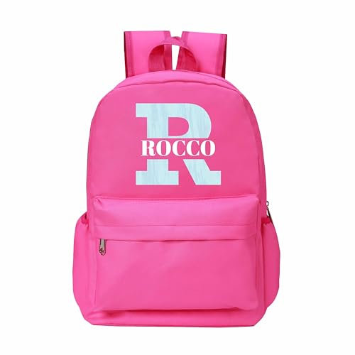 Varsany Personalised Kids Name Letter Backpack: Primary School Bags for Boys, Girls Nursery Travel & Baby - Durable School Bag & Backpack + Side Water Bottle Holder Style 2