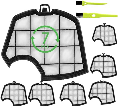 7 Pezzi Filtro Motore di ricambio per Folletto VK140 VK150 FP140 FP150 ProtezioneMotore per Folletto VK140 VK150 （7 Pezzi Filtro +2 Spazzole Pulite） (140/150 serie)