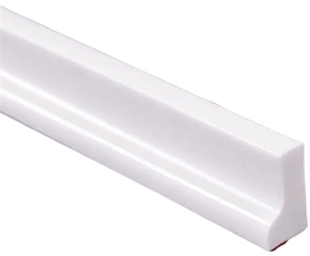 Barriera Doccia Ferma Acqua Soglia for bagno pieghevole, diga for l'acqua, paraspruzzi, separazione asciutto-bagnato, barriera antiallagamento, striscia di tenuta inferiore for porta(WHITE,Length 1M)