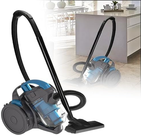 Aspirateur cylindrique sans sac puissant de 2000 W, avec brosse de nettoyage rotative, aspirateur filaire, pour usage domestique, sol, coulis, carrelage