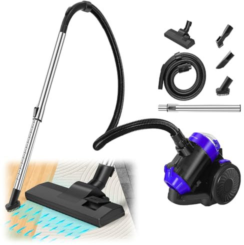 YouseaHome Zyklon, aspirapolvere senza sacchetto, 1200 W, con cavo manuale, aspirapolvere elettrico per peli di animali, aspirapolvere con contenitore per polvere da 1,5 l, per rimuovere la polvere