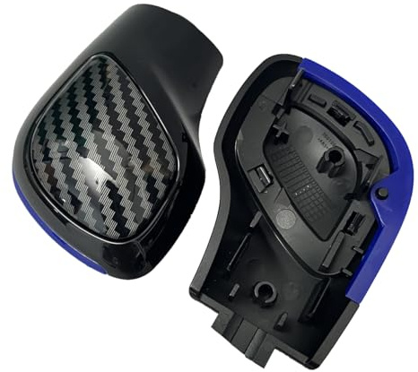 Somivo Blue Edge Carbon Fiber Texture Shift Knob Gear Side Cover for VW Golf 6 Golf 7 R GTI Passat B7 B8 CC R20 Jetta MK6 GLI