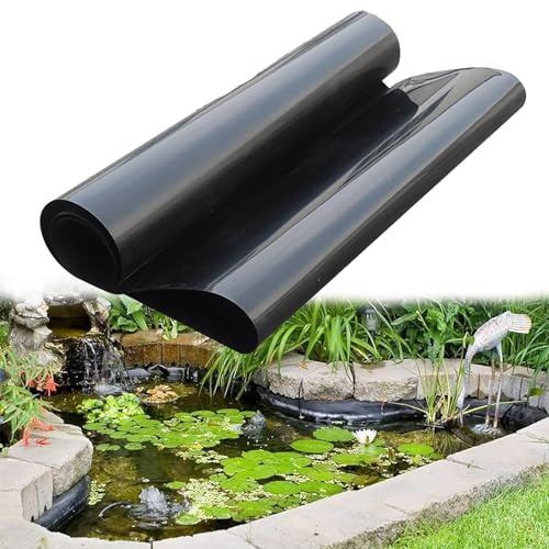 Hggdsac Bache Bassin, 0,2mm Epaisseur 3x6m Bâche D'étang, piscines Membrane renforcée pour l'aménagement paysager, Liner Bassin Jardin pour Bassins D'agrément, Bassin a Poisson, Cascade