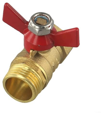 Zilimontt Heavy Duty Brass Garden Hose Shut Off Valve 1/2 Inch Full Flow Water Control High Pressure Large Bore Easy Grip Lever for Maximum Flow
