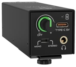 Wired in-Ear Monitor Amplifier - Single Channel Rechargeable Headphone Amp with USB-C, LED Volume Knob, XLR/TRS Inputs, Included Rechargeable AAA Batteries, Personal IEM Amp for Musicians by CODA