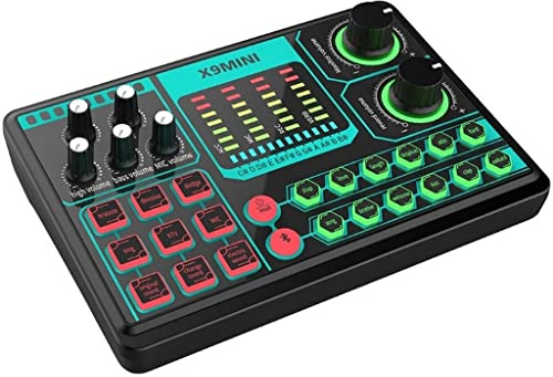 X9 Mini Computer Scheda audio esterna del telefono cellulare per la registrazione del computer domestico Registrazione Trasmissione in diretta Registrazione Riparazione Tone Mixer