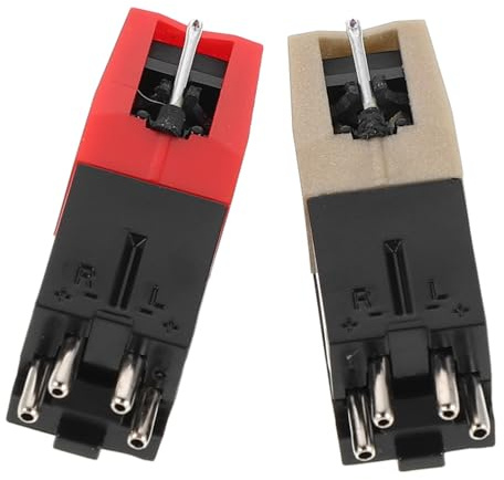 minkissy 2piezas Aguja para Discos De Vinilo De Repuesto Compatible Mayoría De Tocadiscos Fabricada para Reemplazar Agujas De Tocadiscos Antiguos