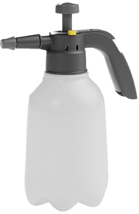 Spruzzatore manuale da giardino – Bottiglia per irrigazione a pompa manuale da 2 l, ugello regolabile, manico comodo, controllo della fine, annaffiatoio a pressione per piante da cortile, prato